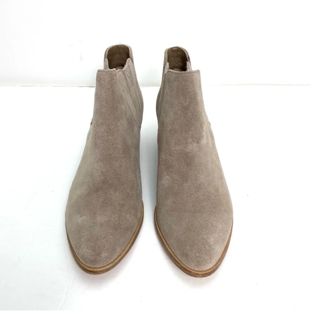 Joie Barlow Tan Suede Ankle Booties in Beige Stone/Tan Size 38